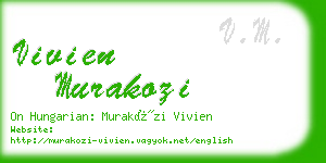 vivien murakozi business card